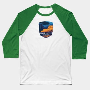 Grand Canyon National Park Abstract Emblem Baseball T-Shirt